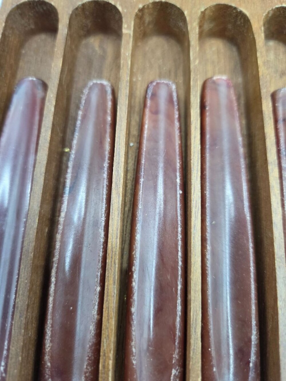 Vtg Regent Sheffield Stainless Steel Steak Knives Set Of 6 Box Made In England - Picture 11 of 12